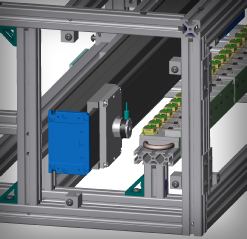 Model of production burn in and test fixture